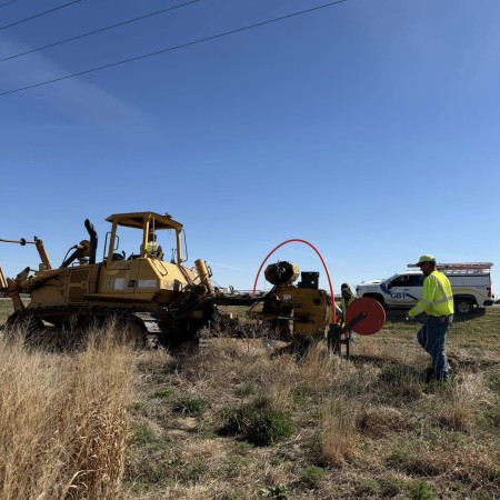 GBT fiber construction bringing fiber internet to Liebenthal Kansas