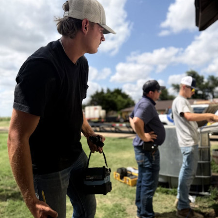 GBT technicians setting up rural Kansas internet