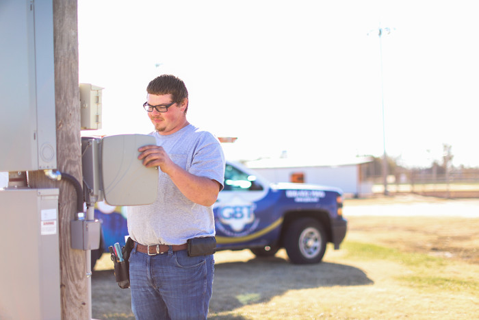 GBT Tech working outside.