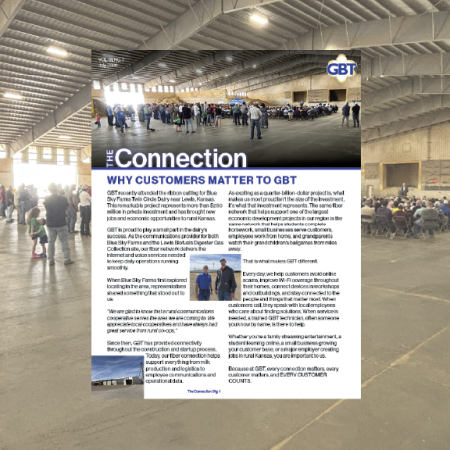First page of The Connection newsletter
